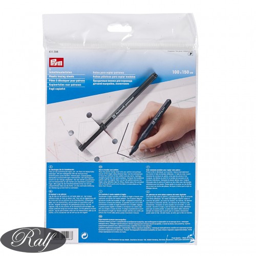 Folie din plastic pt. copiat tipare cu marker inclus Prym 611298